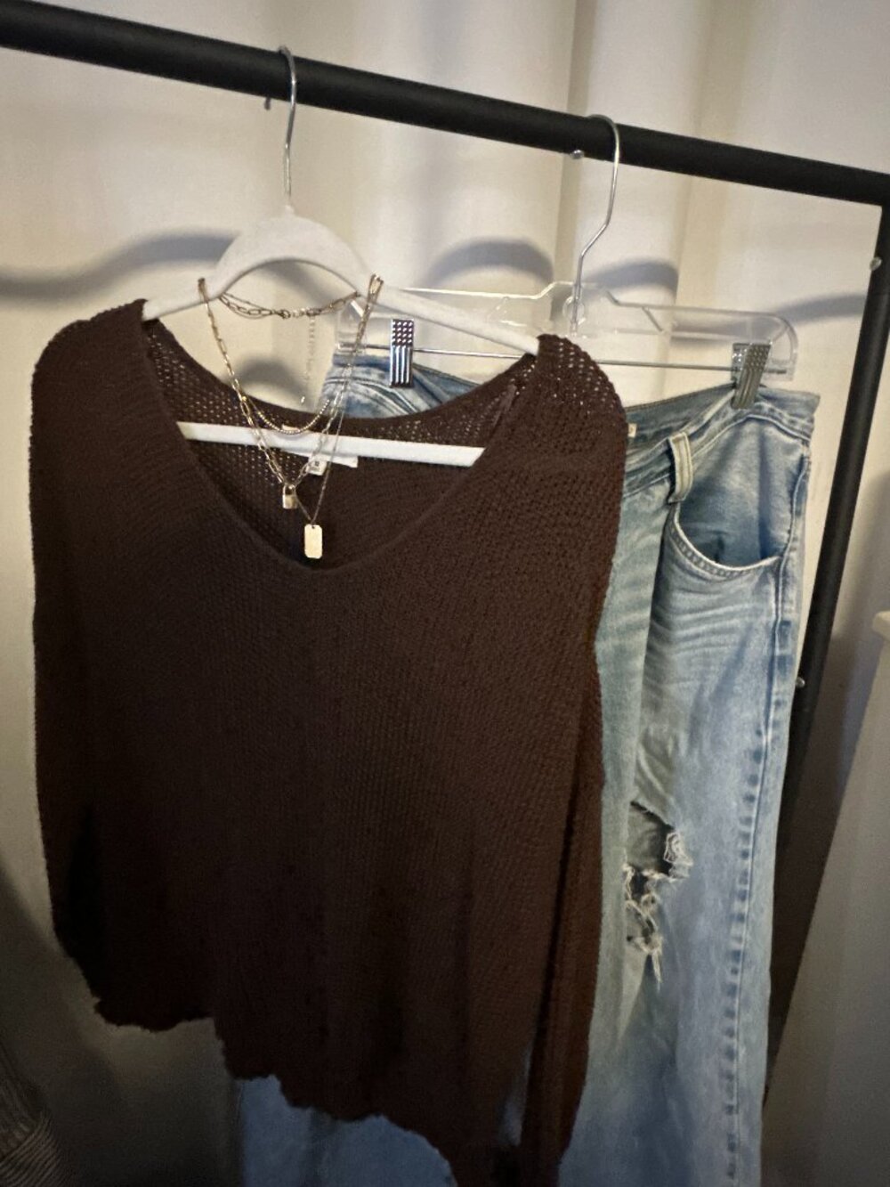 Brown Knitted Sweater